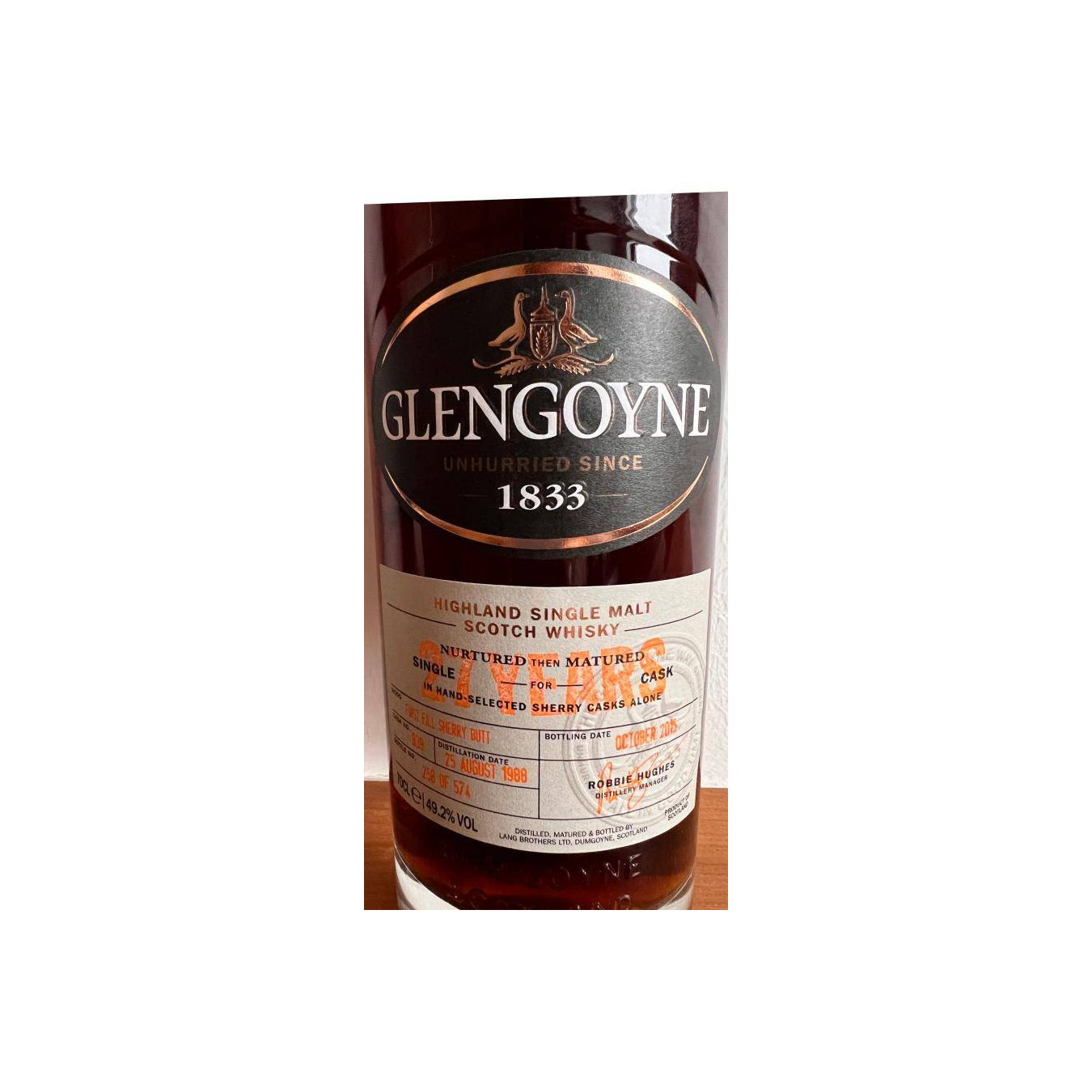 Glengoyne Single Cask 1988 27 Years Single Malt Whisky 3