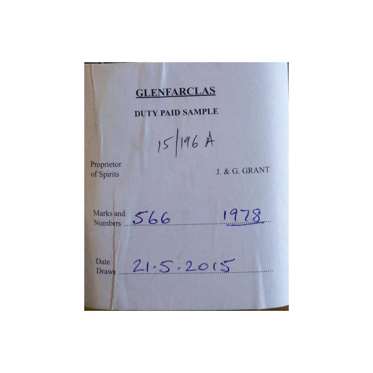 Glenfarclas 1978 37 Years Single Malt Whisky