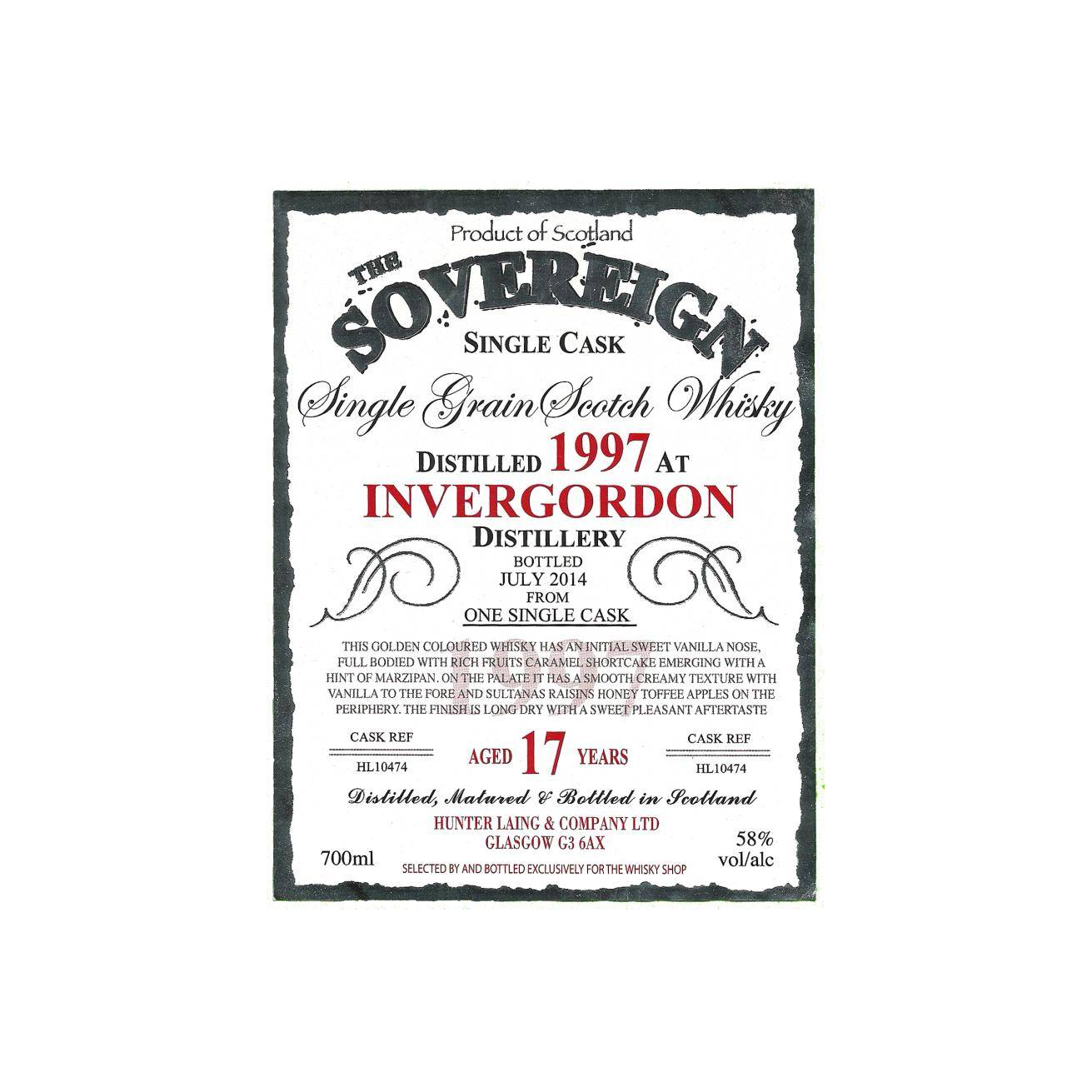 Invergordon 1997 17 Years Single Grain Whisky 2