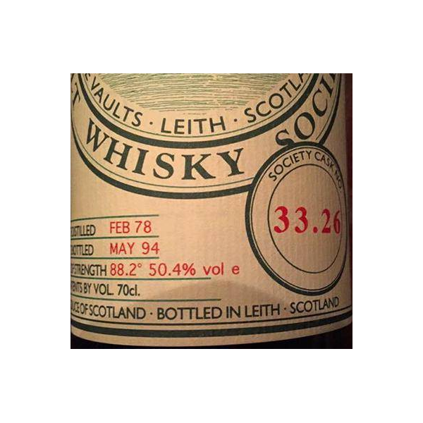 The Scotch Malt Whisky Society 1978 16 Years Single Malt Whisky