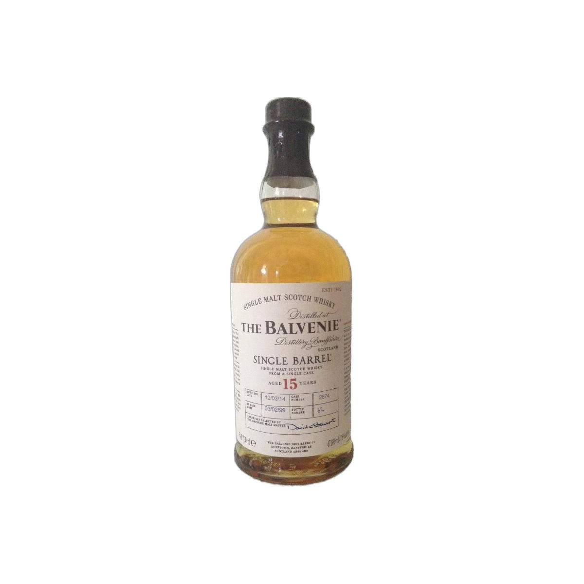 The Balvenie Single Cask 1999 15 Years Single Malt Whisky