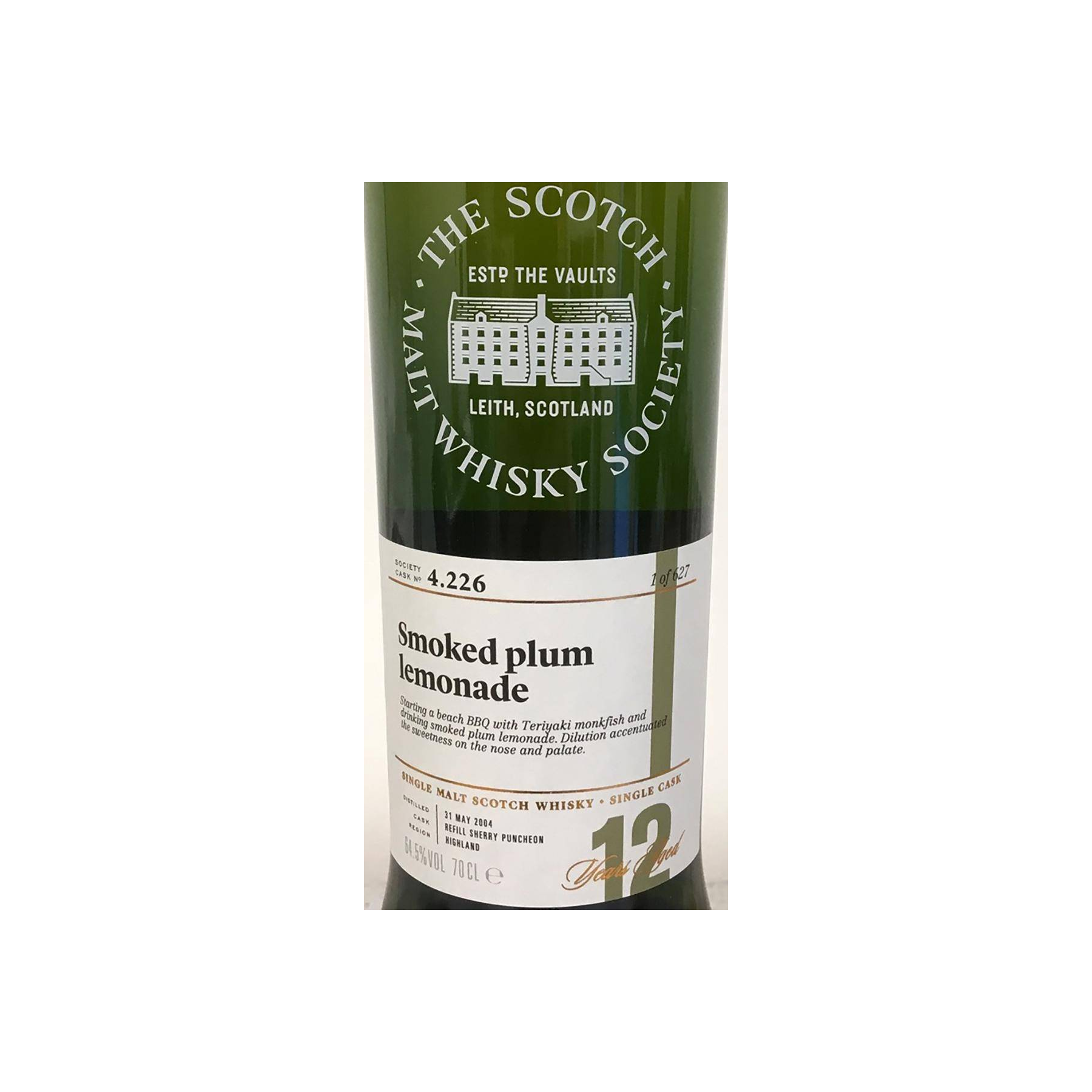 The Scotch Malt Whisky Society 2004 12 Years Single Malt Whisky 2
