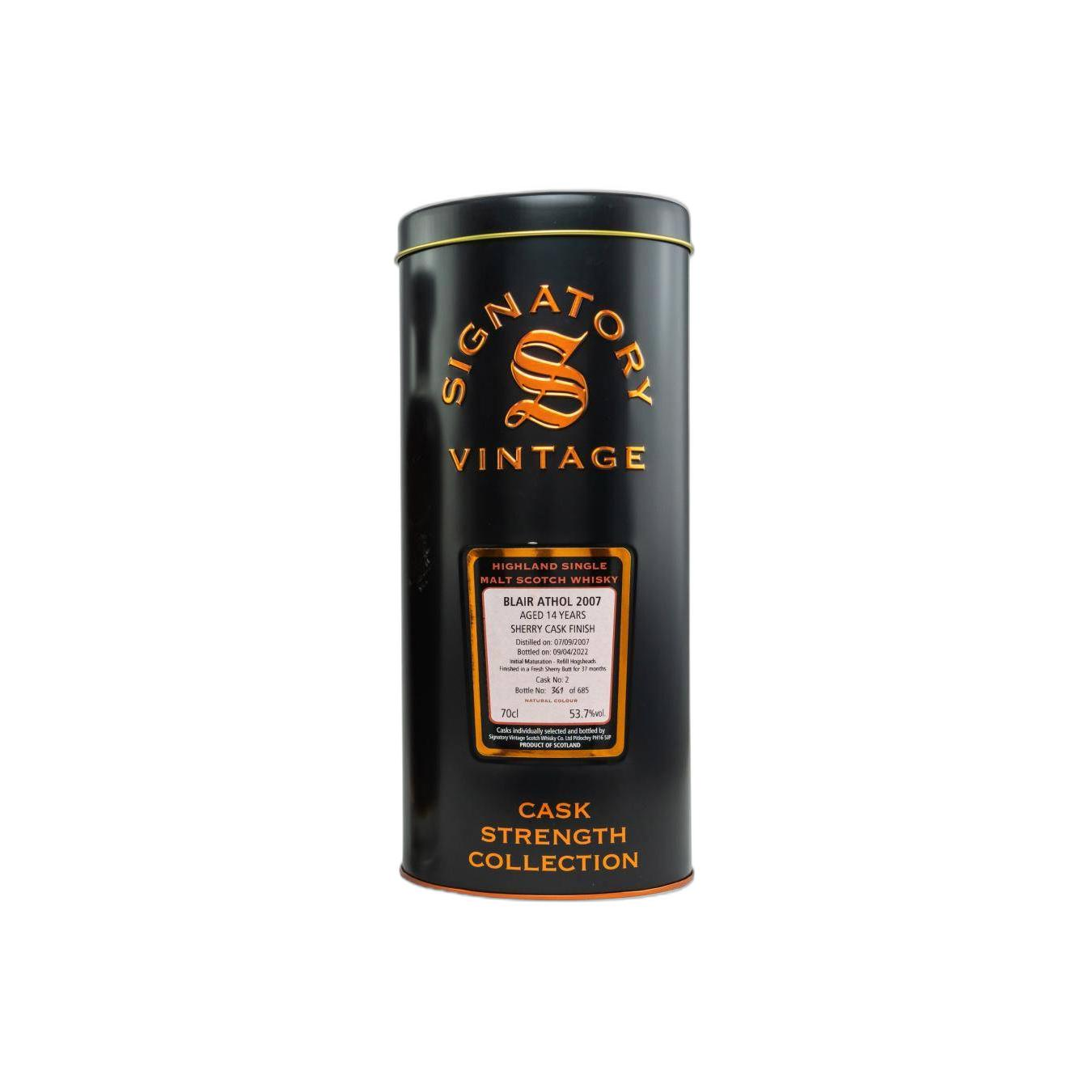 Blair Athol Cask Strength Collection 2007 14 Years Single Malt Whisky 2