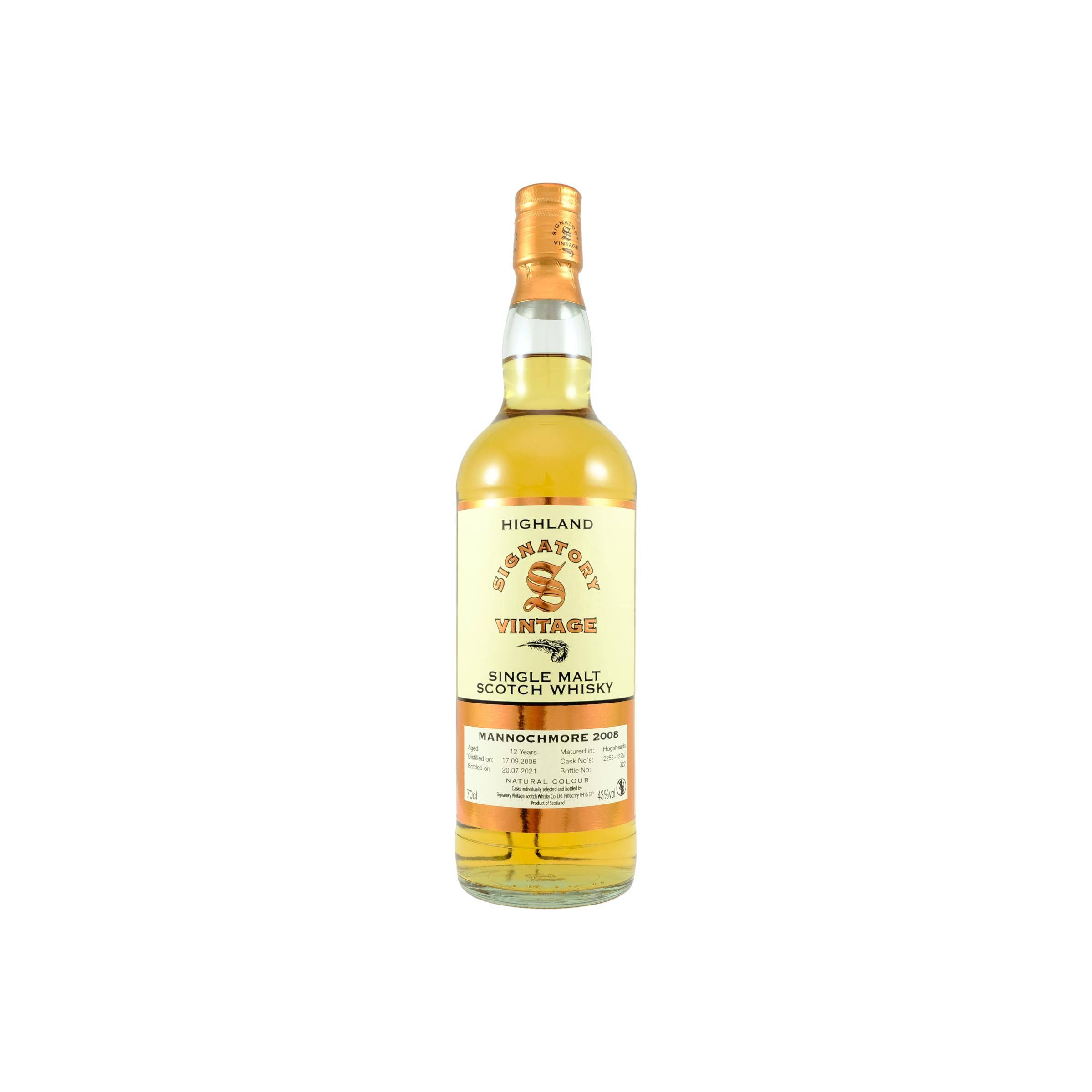 Mannochmore Vintage Collection 2008 12 Years Single Malt Whisky