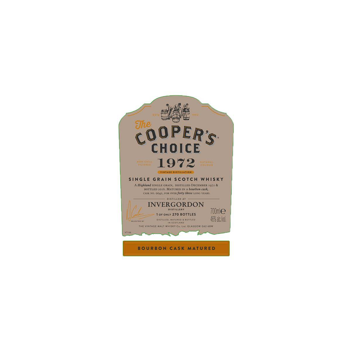 Invergordon The Cooper's Choice 1972 43 Years Single Grain Whisky 3