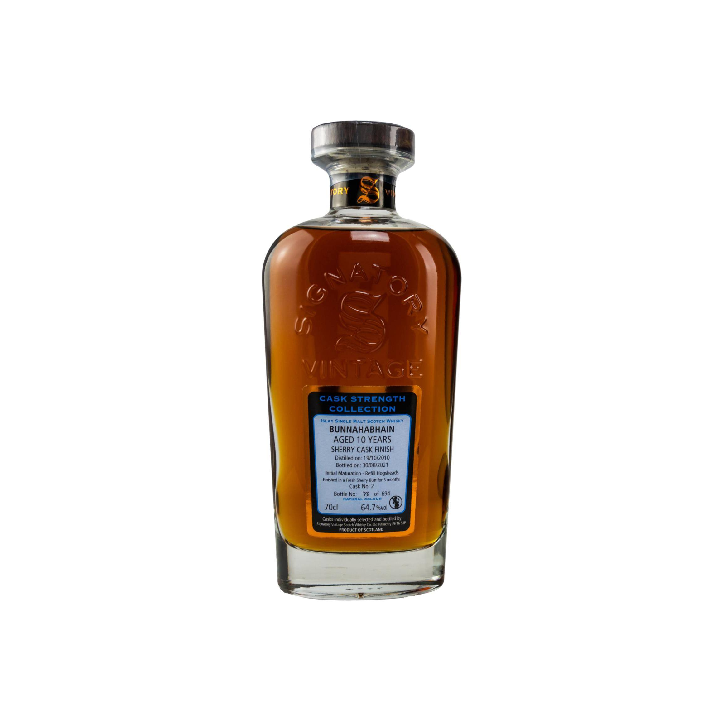 Bunnahabhain Cask Strength Collection 2010 10 Years Single Malt Whisky