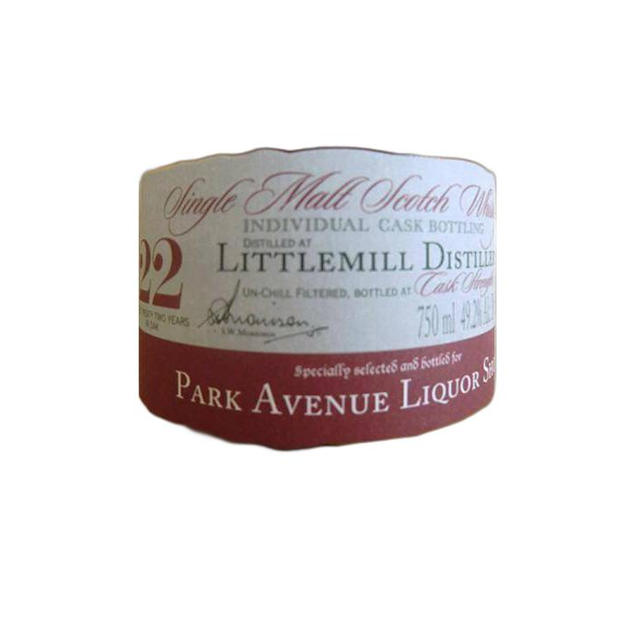 Littlemill Individual Cask Bottling 1991 22 Years Single Malt Whisky