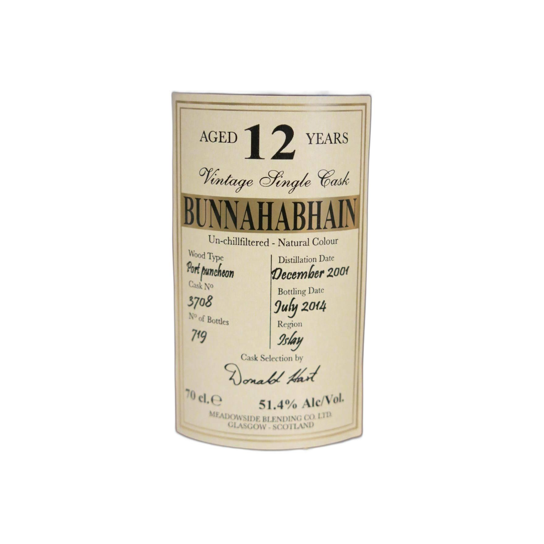 Bunnahabhain 2001 12 Years Single Malt Whisky 2