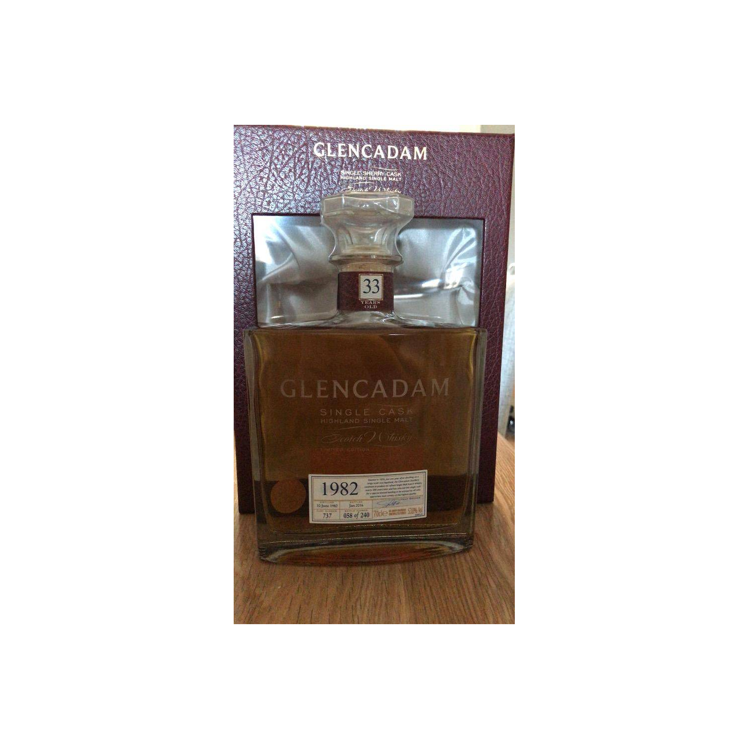 Glencadam Single Cask 1982 33 Years Single Malt Whisky