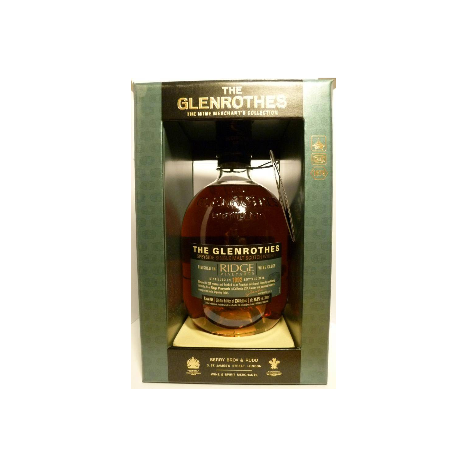 The Glenrothes 1992 24 Years Single Malt Whisky 2