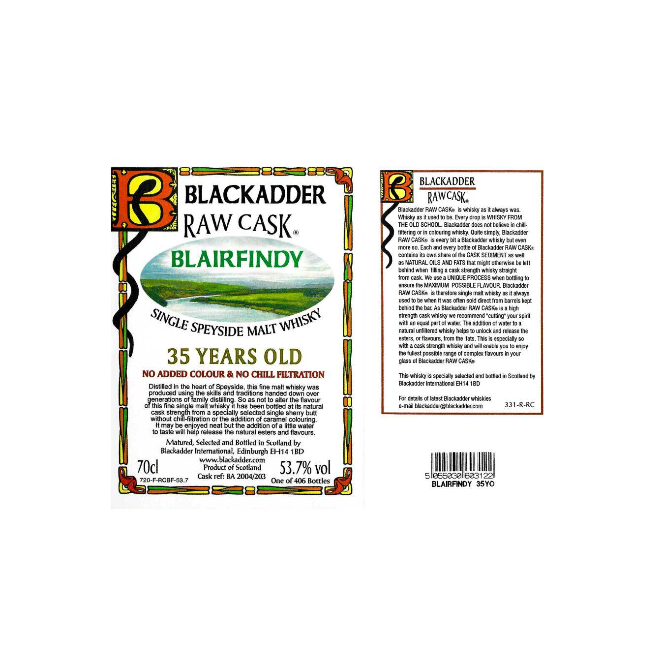Blackadder Raw Cask 35 Years Single Malt Whisky 3
