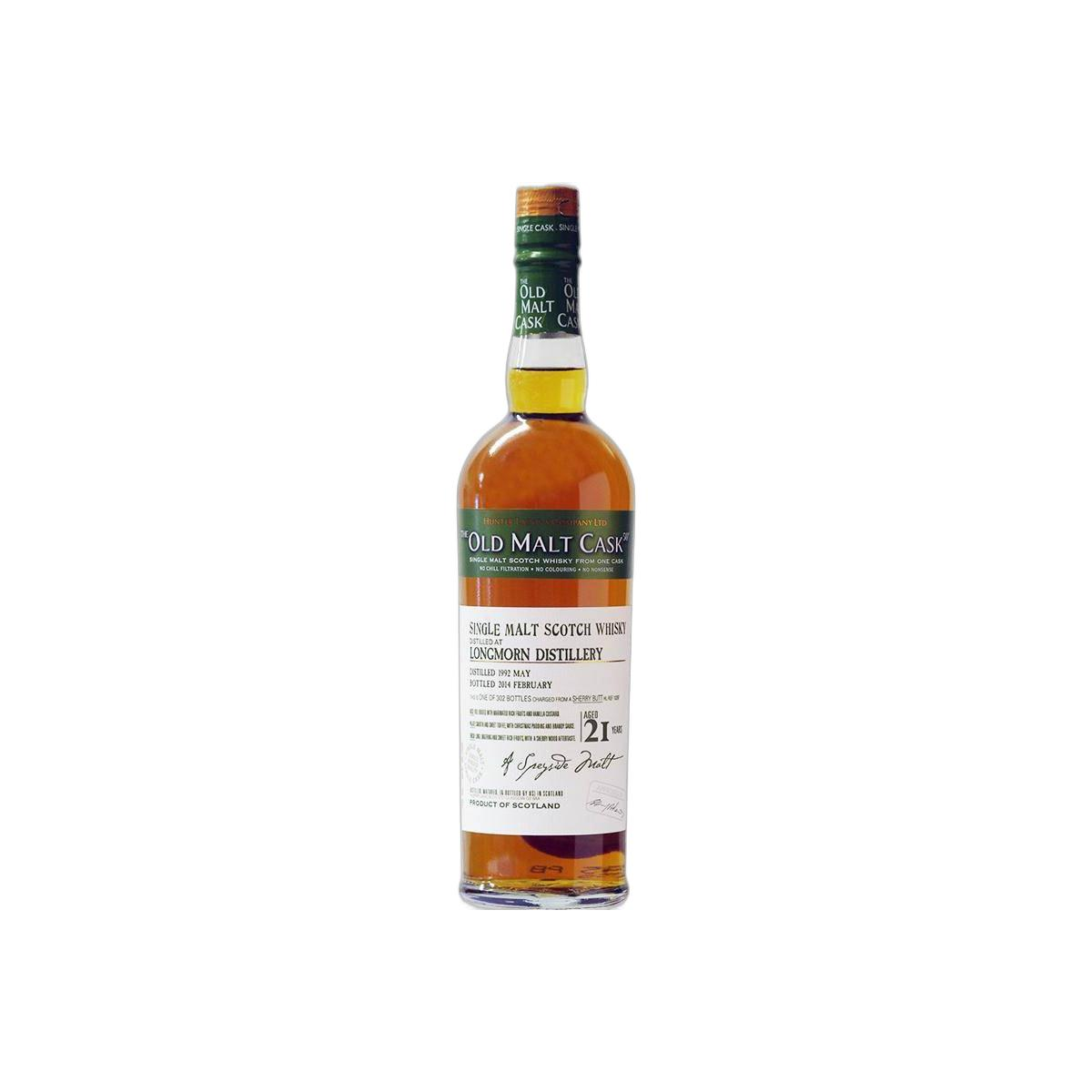 Longmorn Old Malt Cask 1992 21 Years Single Malt Whisky