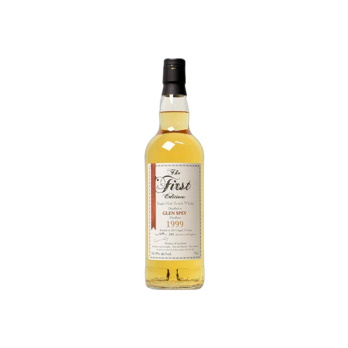 Glen Spey The First Editions 1999 15 Years Single Malt Whisky