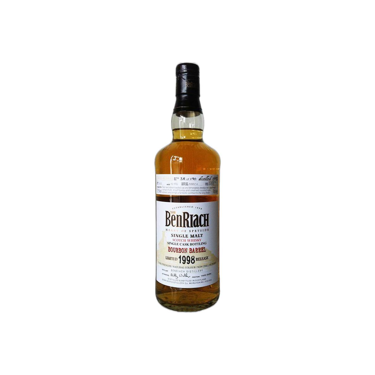 BenRiach Individual Cask Bottling 1998 16 Years Single Malt Whisky