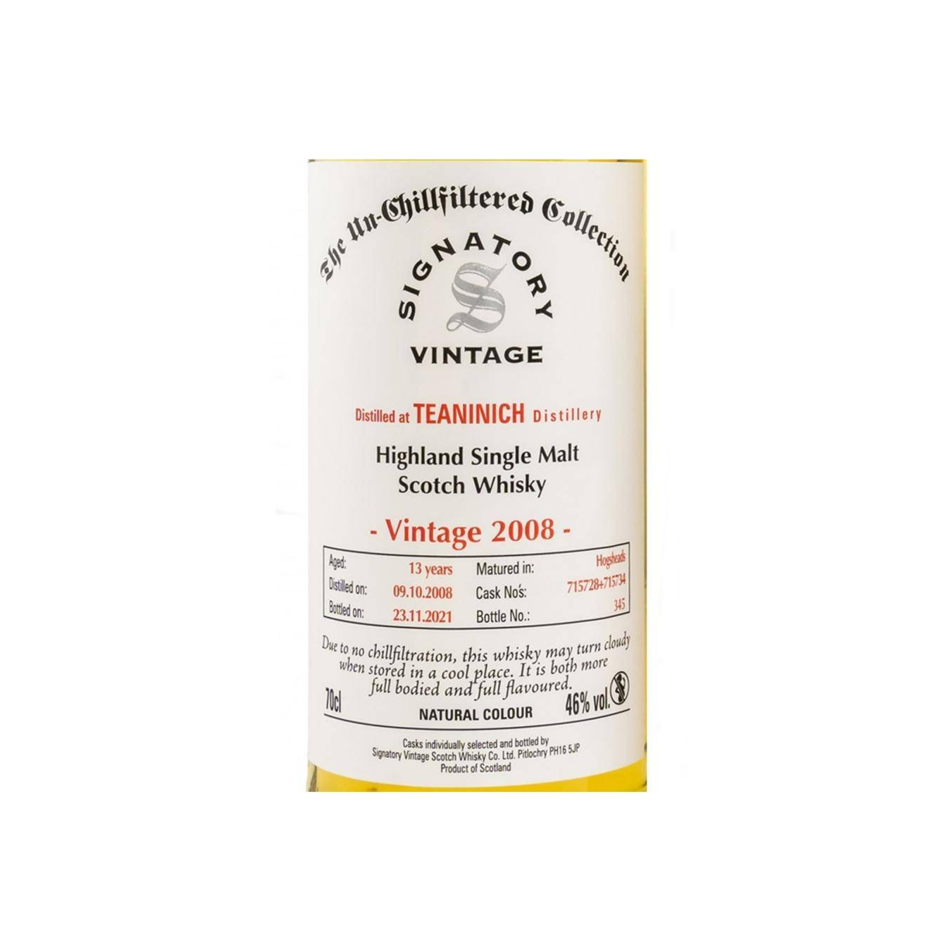Teaninich The Un-Chillfiltered Collection 2008 13 Years Single Malt Whisky 3