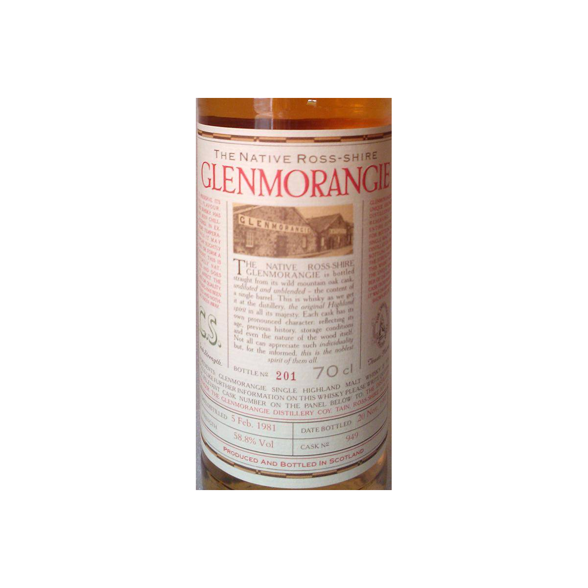 Glenmorangie 1981 10 Years Single Malt Whisky 2
