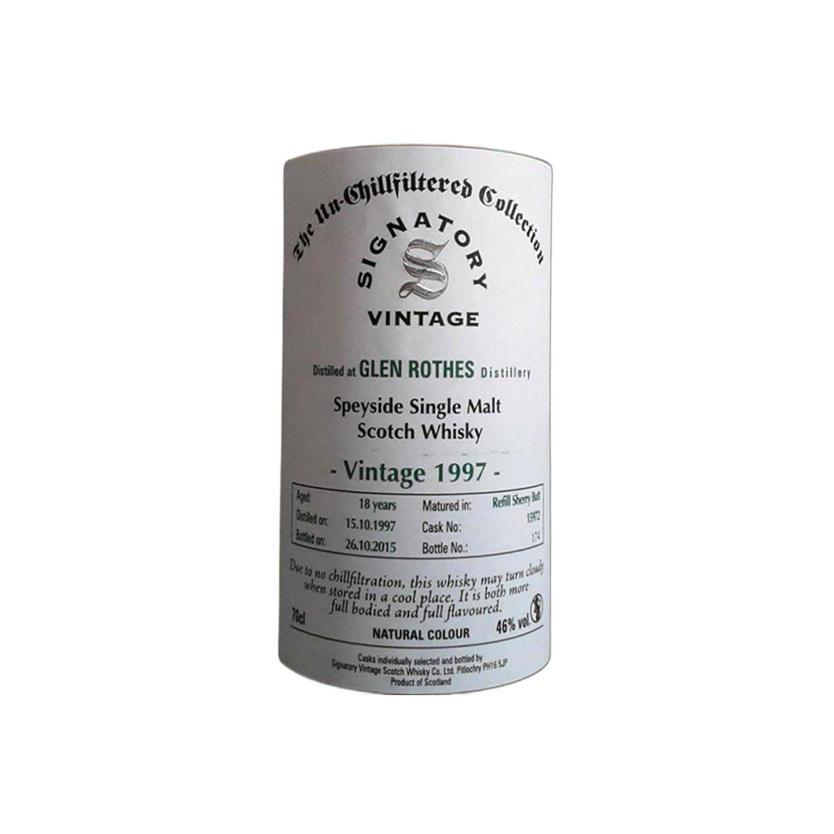 The Glenrothes The Un-Chillfiltered Collection 1997 18 Years Single Malt Whisky 2