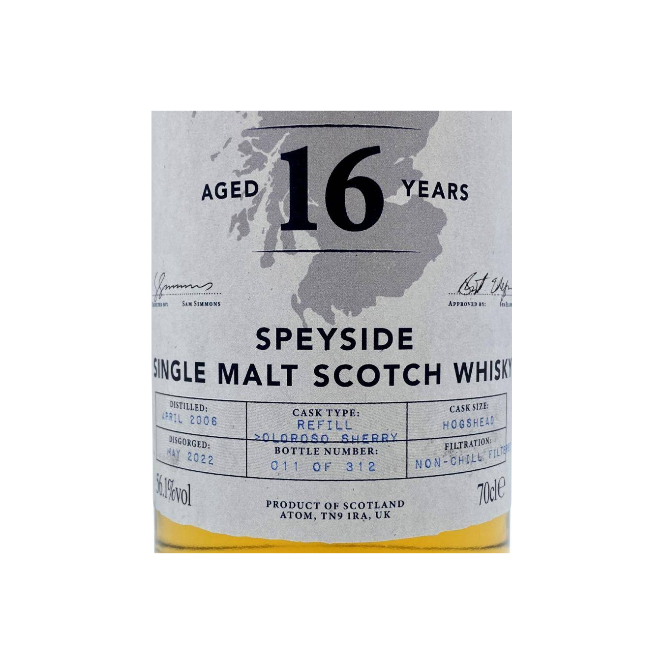 Glen Elgin Single Cask 2006 16 Years Single Malt Whisky 2