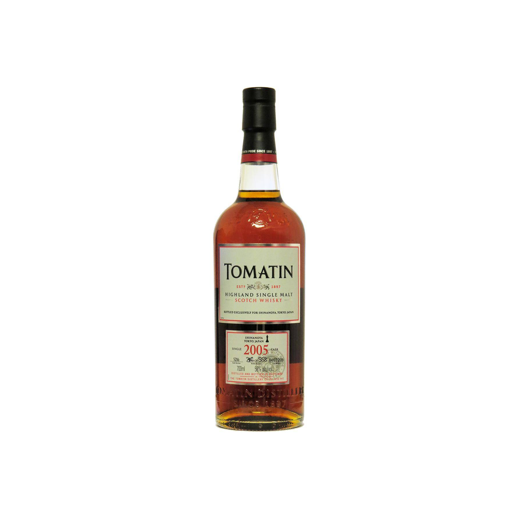 Tomatin Single Cask 2005 10 Years Single Malt Whisky