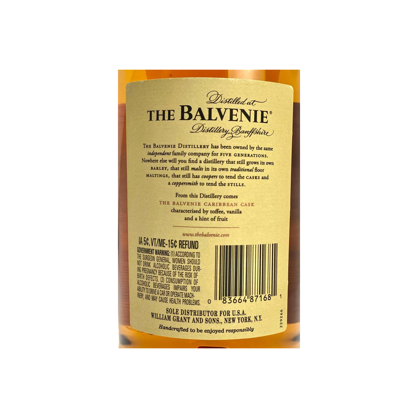 The Balvenie 14 Years Single Malt Whisky 3