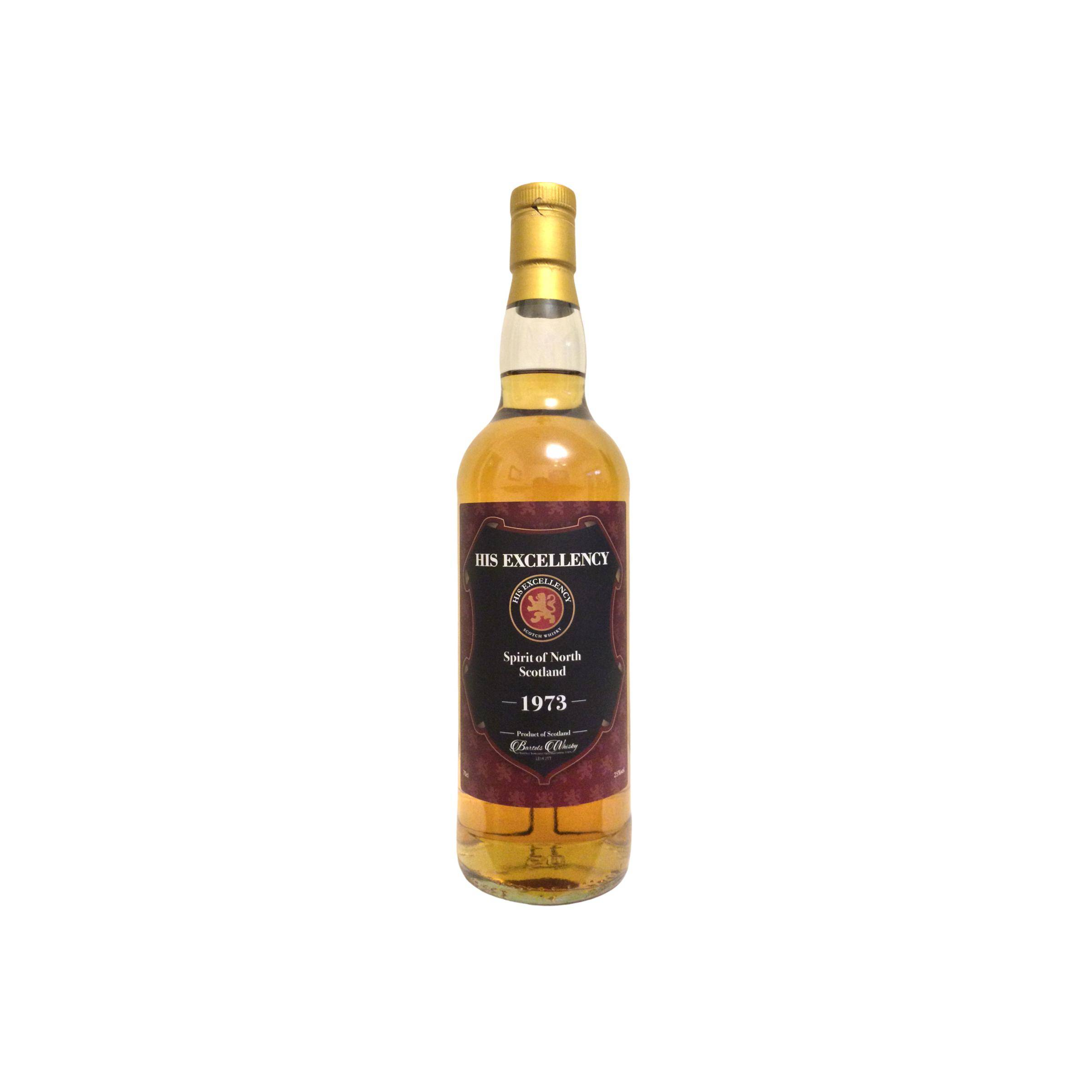 North of Scotland 1973 48 Years Spirit Whisky