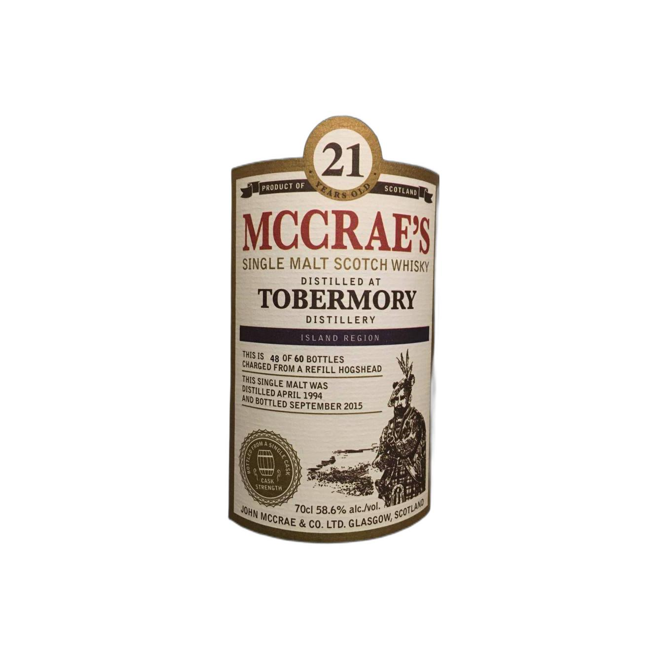 Tobermory 1994 21 Years Single Malt Whisky
