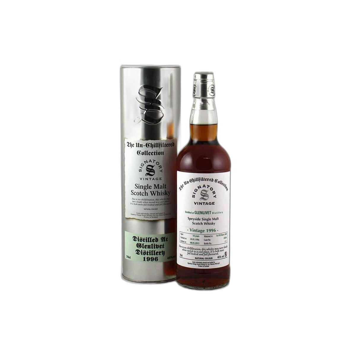 The Glenlivet The Un-Chillfiltered Collection 1996 18 Years Single Malt Whisky 2