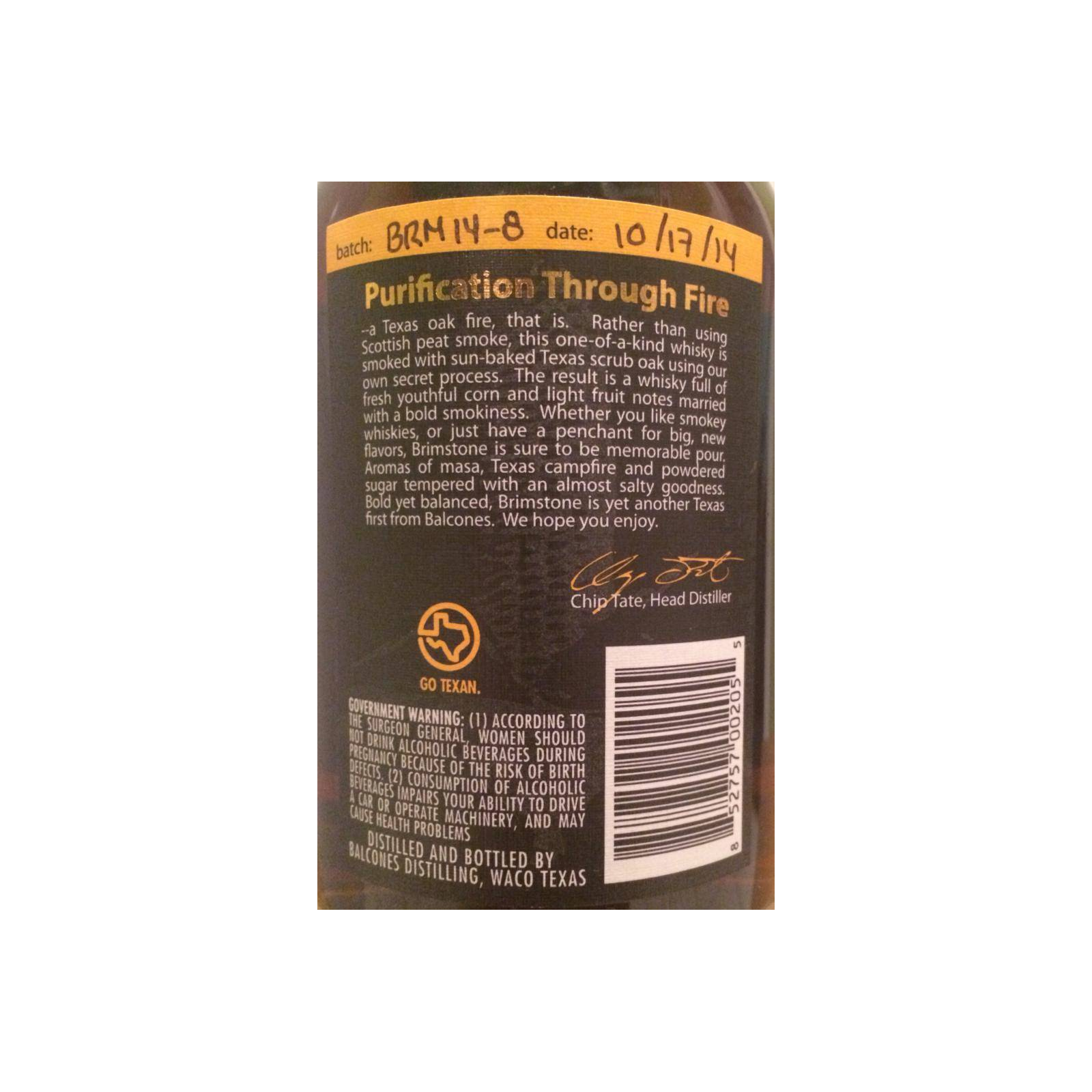 Balcones Corn Whisky 2