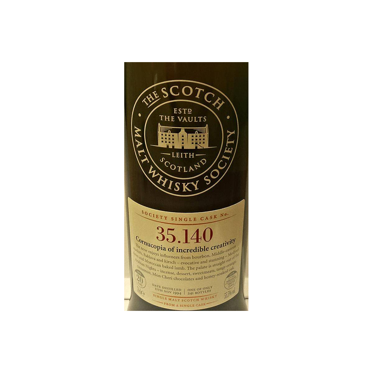 The Scotch Malt Whisky Society 1994 20 Years Single Malt Whisky 2