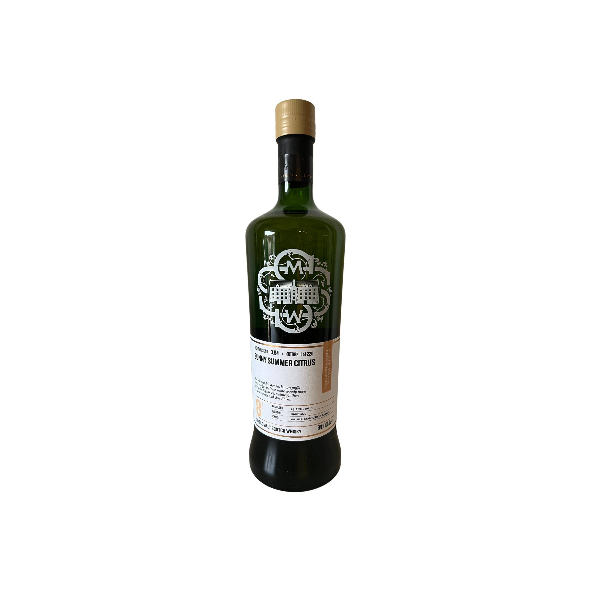 The Scotch Malt Whisky Society 2013 8 Years Single Malt Whisky