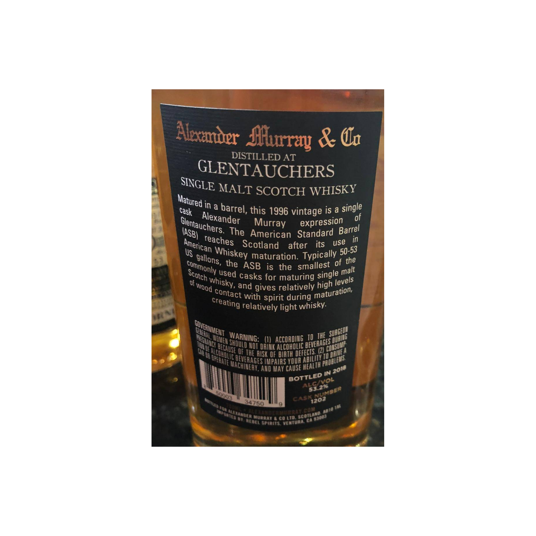 Glentauchers Single Cask 1996 21 Years Single Malt Whisky 2