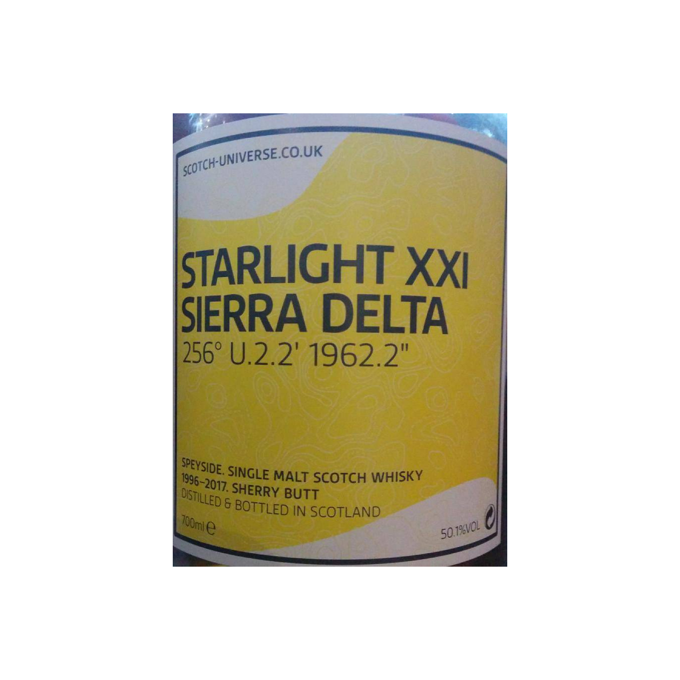 Scotch Universe Starlight XXI Sierra Delta 256° U.2.2' 1962.2"