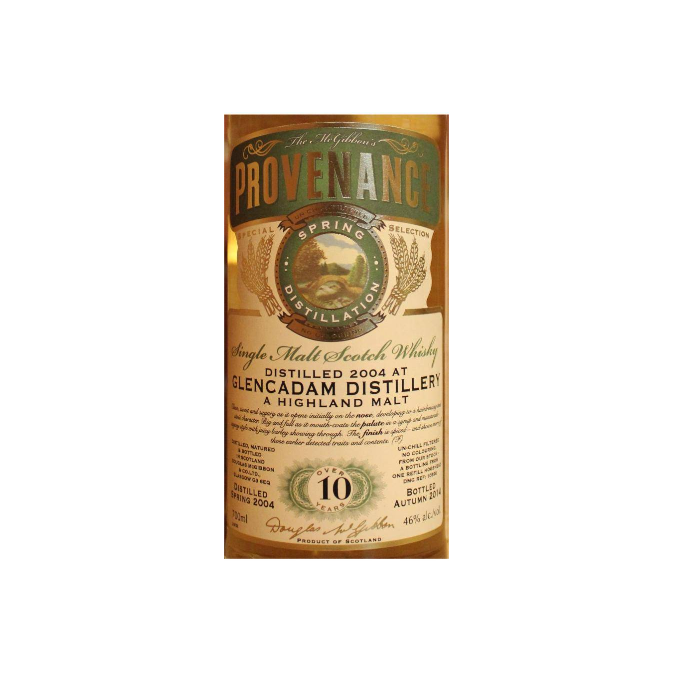 Glencadam McGibbon's Provenance 2004 10 Years Single Malt Whisky 2