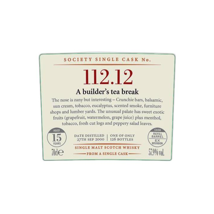 The Scotch Malt Whisky Society 2000 15 Years Single Malt Whisky 2