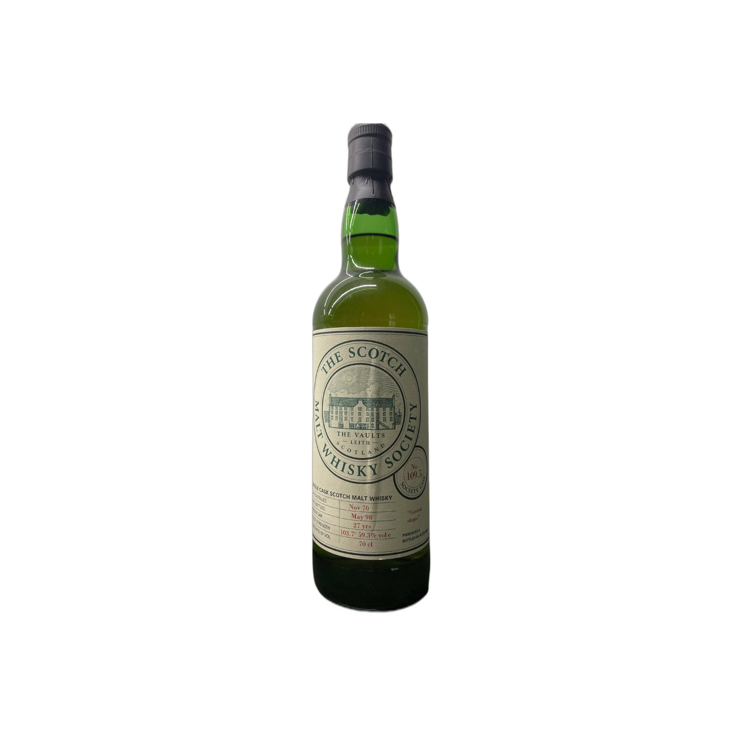 The Scotch Malt Whisky Society 1970 27 Years Single Malt Whisky