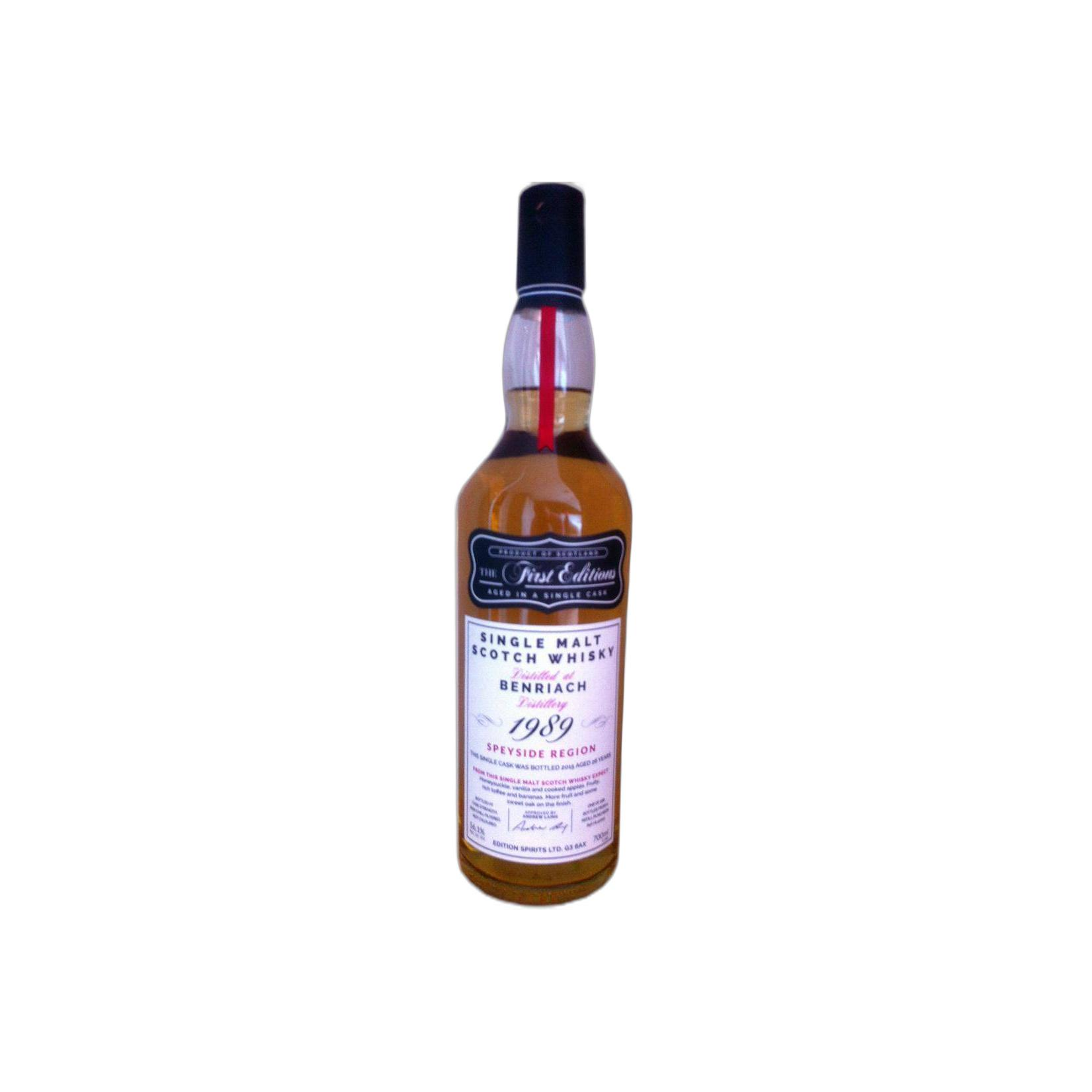 BenRiach The First Editions 1989 26 Years Single Malt Whisky