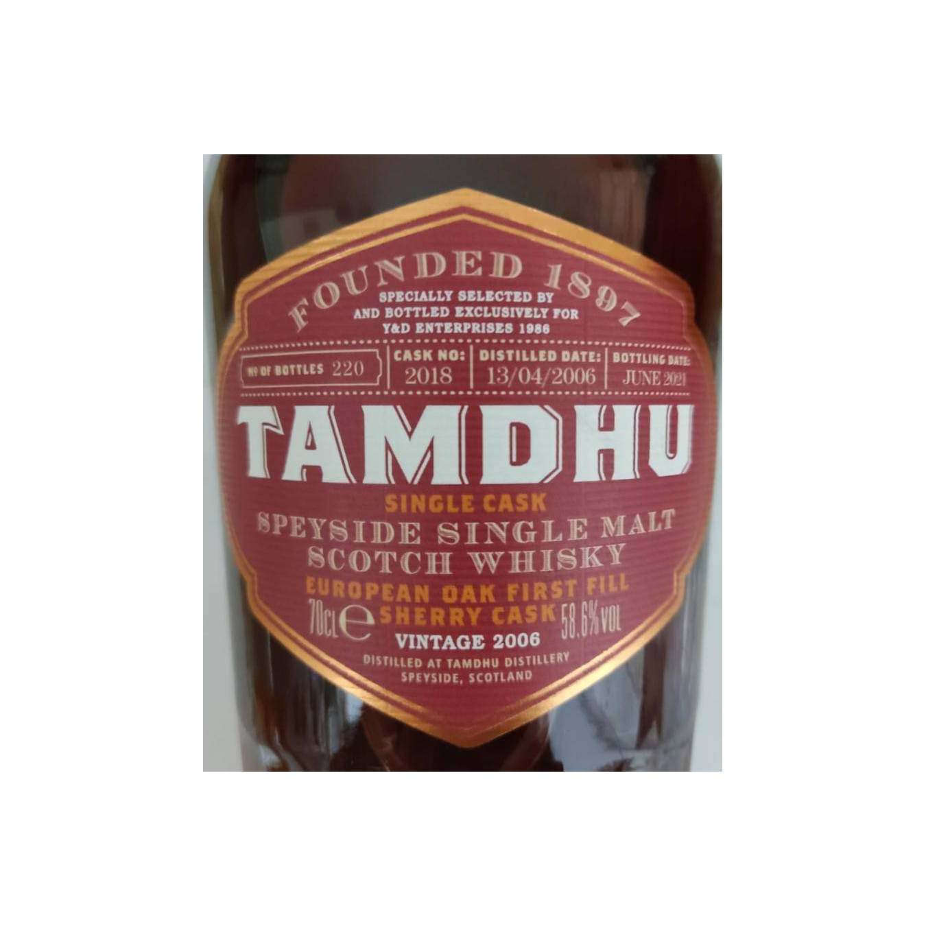 Tamdhu 2006 15 Years Single Malt Whisky 3