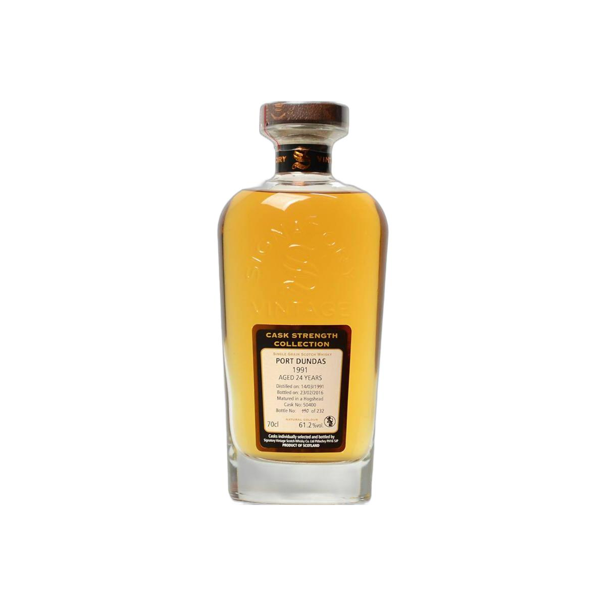 Port Dundas Cask Strength Collection 1991 24 Years Single Grain Whisky
