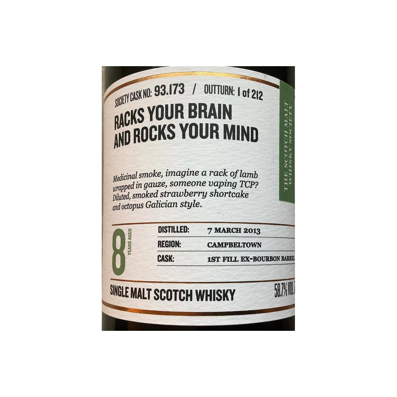 The Scotch Malt Whisky Society 2013 8 Years Single Malt Whisky 2