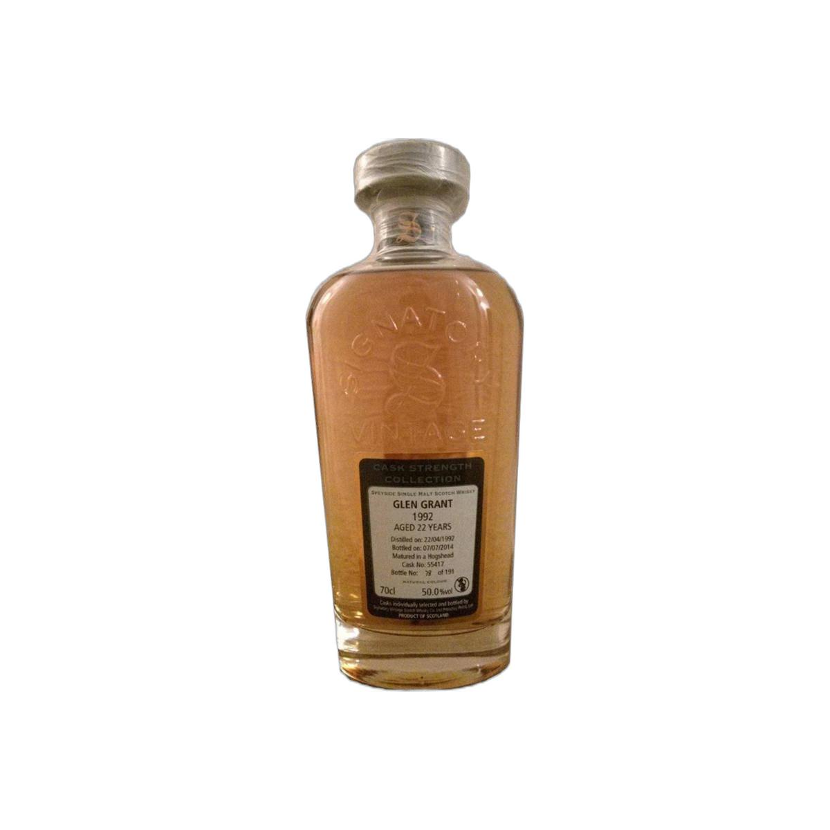 Glen Grant Cask Strength Collection 1992 22 Years Single Malt Whisky