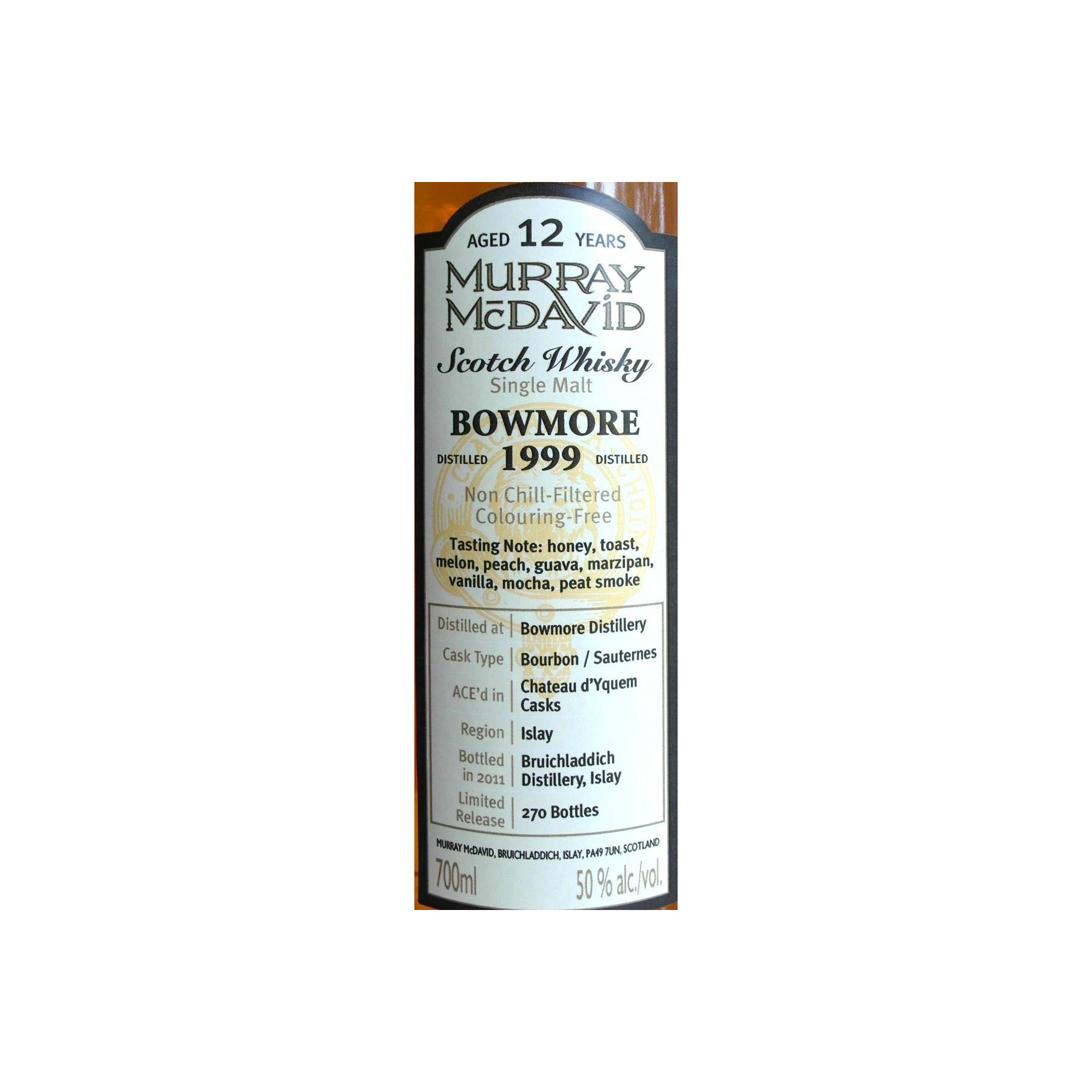 Bowmore 1999 12 Years Single Malt Whisky 3