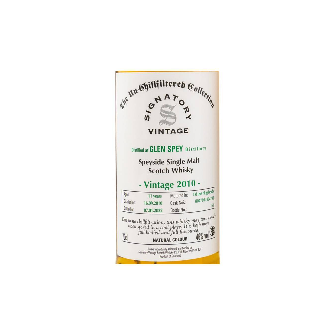 Glen Spey The Un-Chillfiltered Collection 2010 11 Years Single Malt Whisky 3