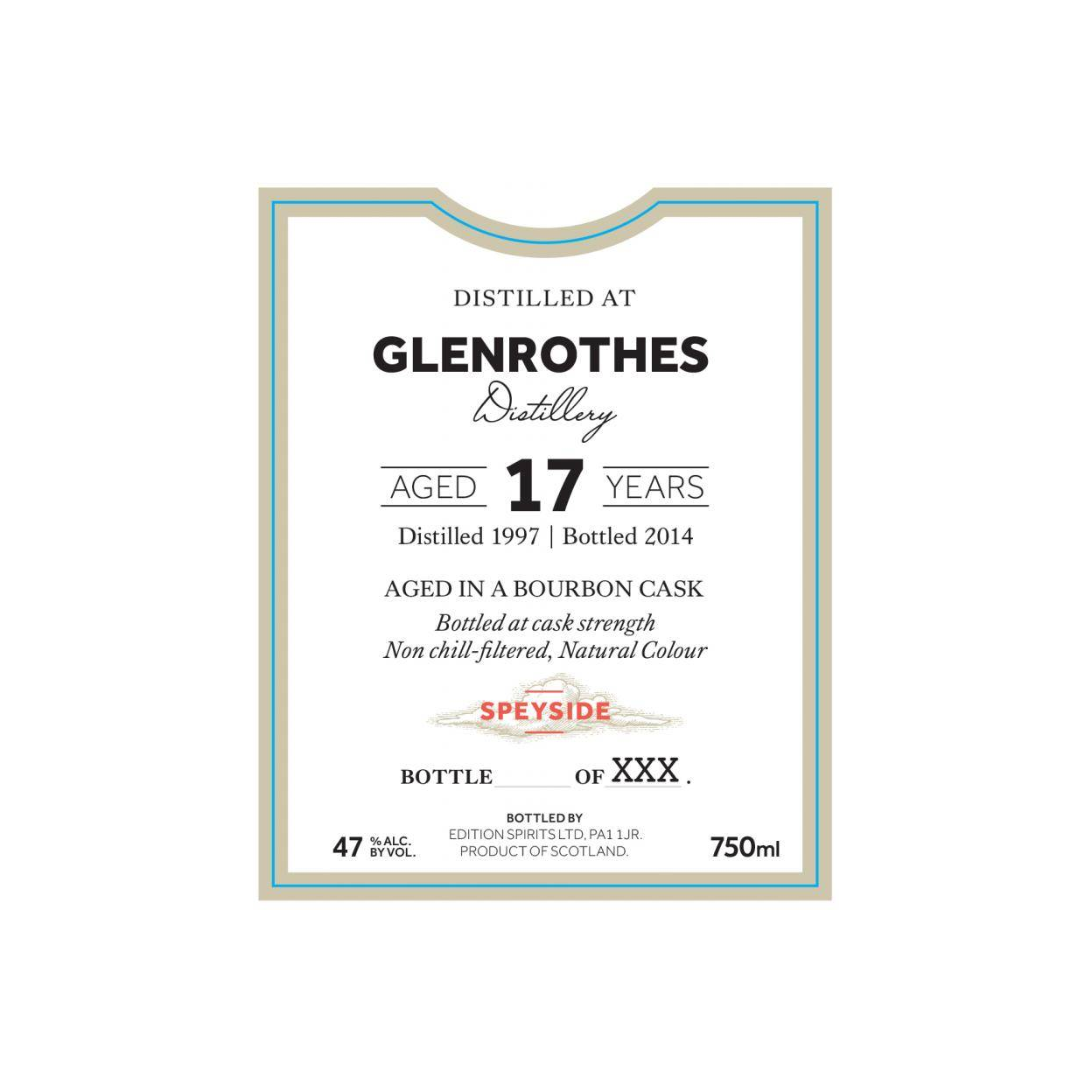 The Glenrothes The First Editions 1997 17 Years Single Malt Whisky