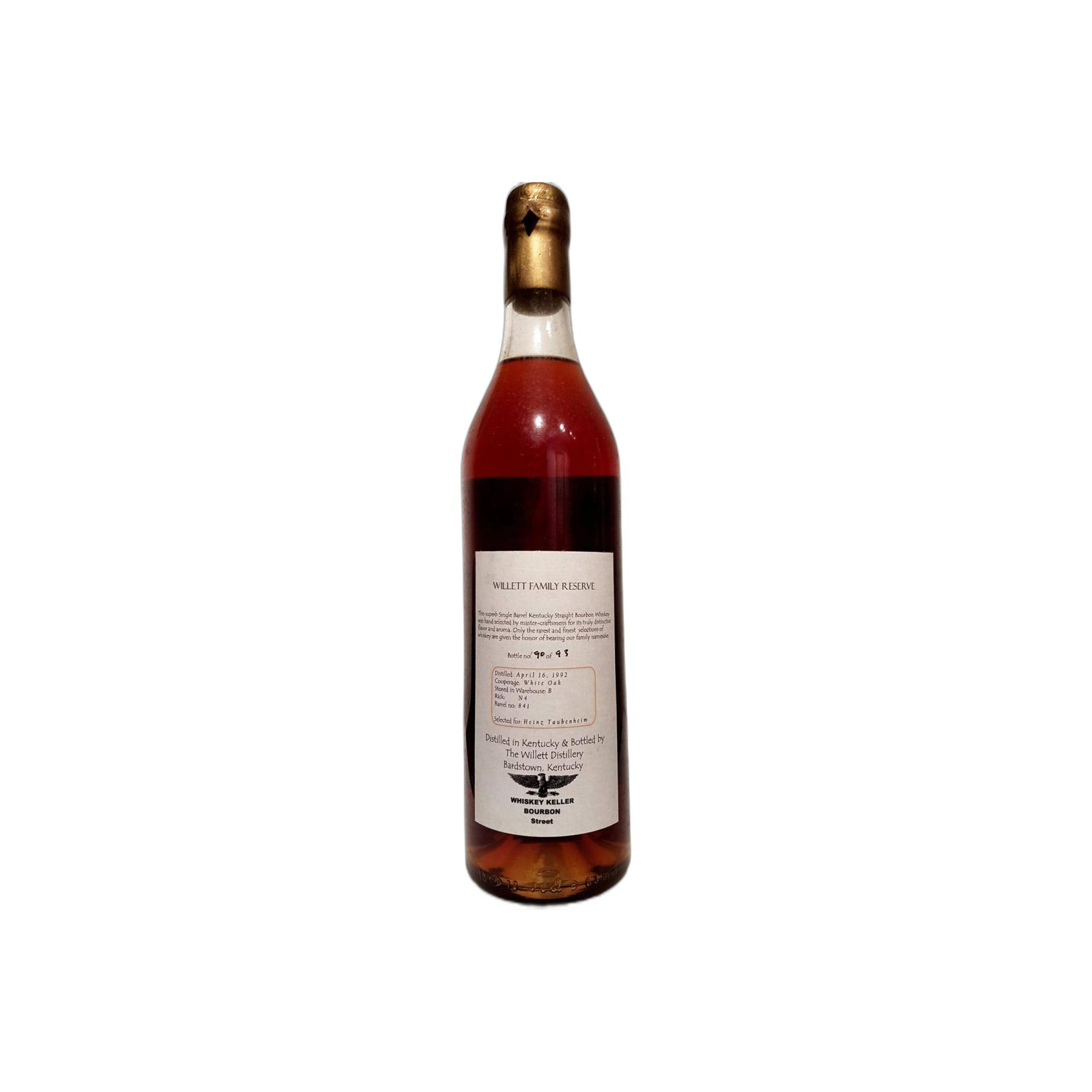 Willett Family Estate Bottled Single Barrel Bourbon 1992 15 Years Bourbon Whisky 2