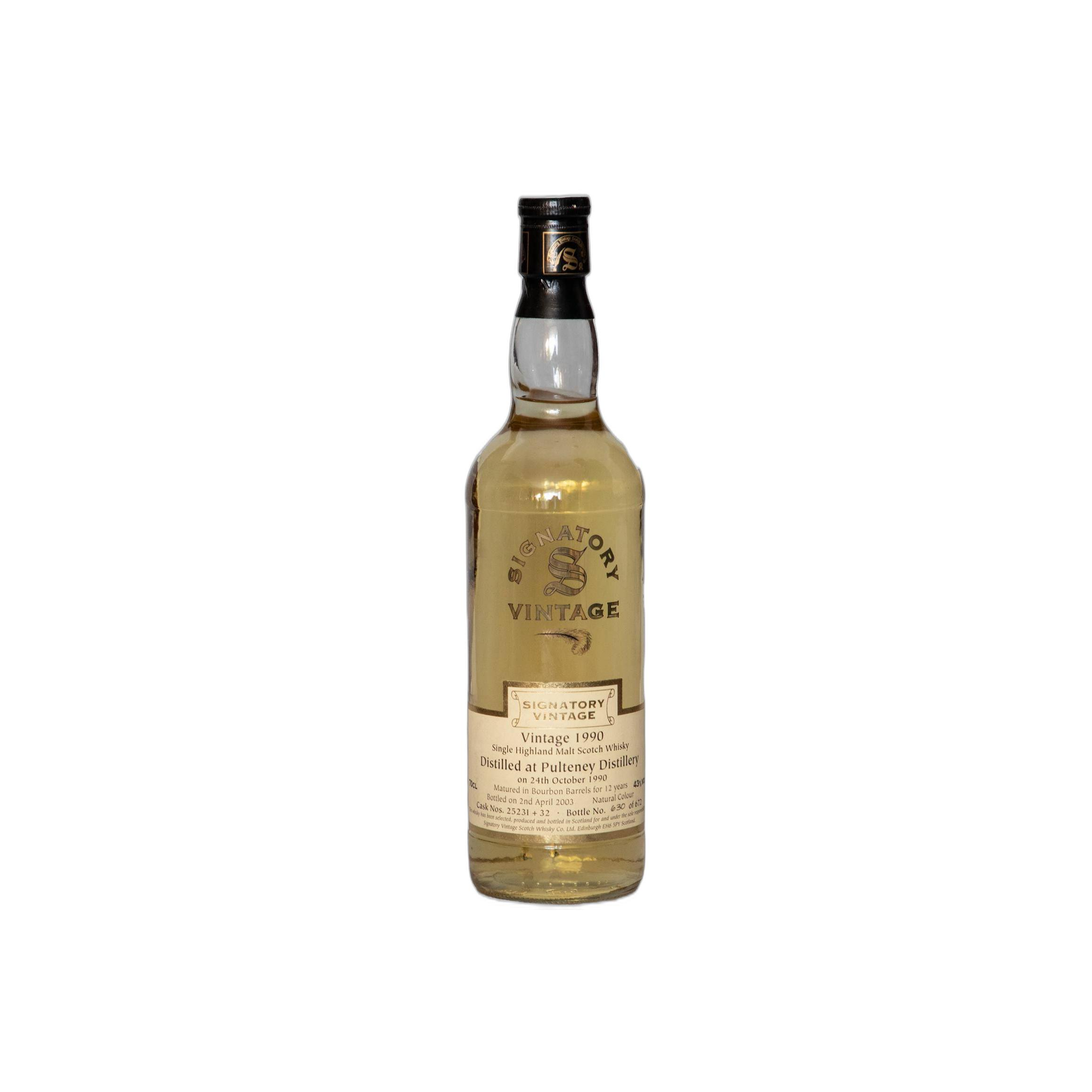 Old Pulteney Vintage Collection 1990 12 Years Single Malt Whisky