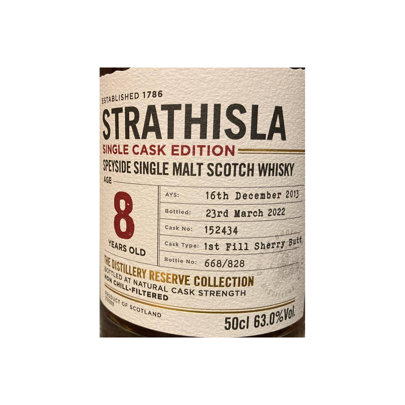 Strathisla 2013 8 Years Single Malt Whisky 2