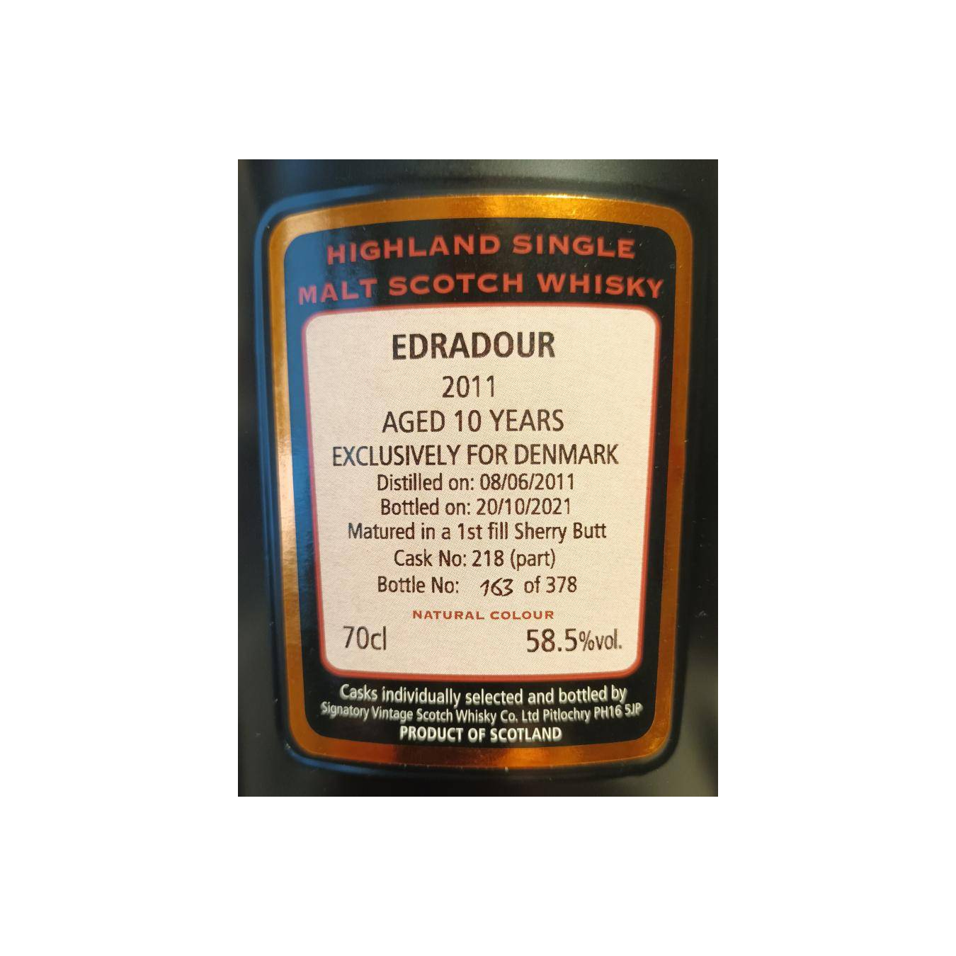 Edradour Cask Strength Collection 2011 10 Years Single Malt Whisky 2