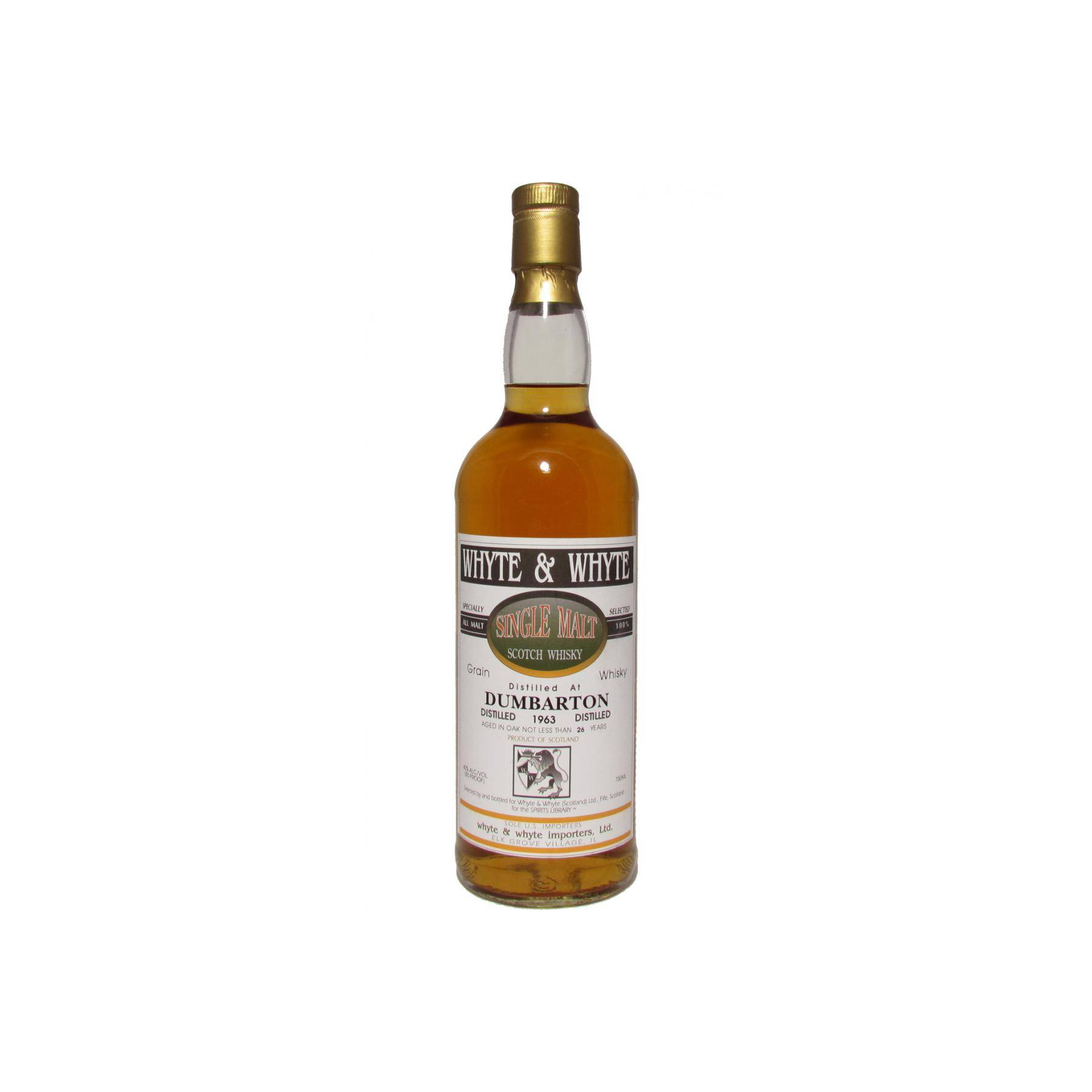 Dumbarton 1963 26 Years Single Grain Whisky