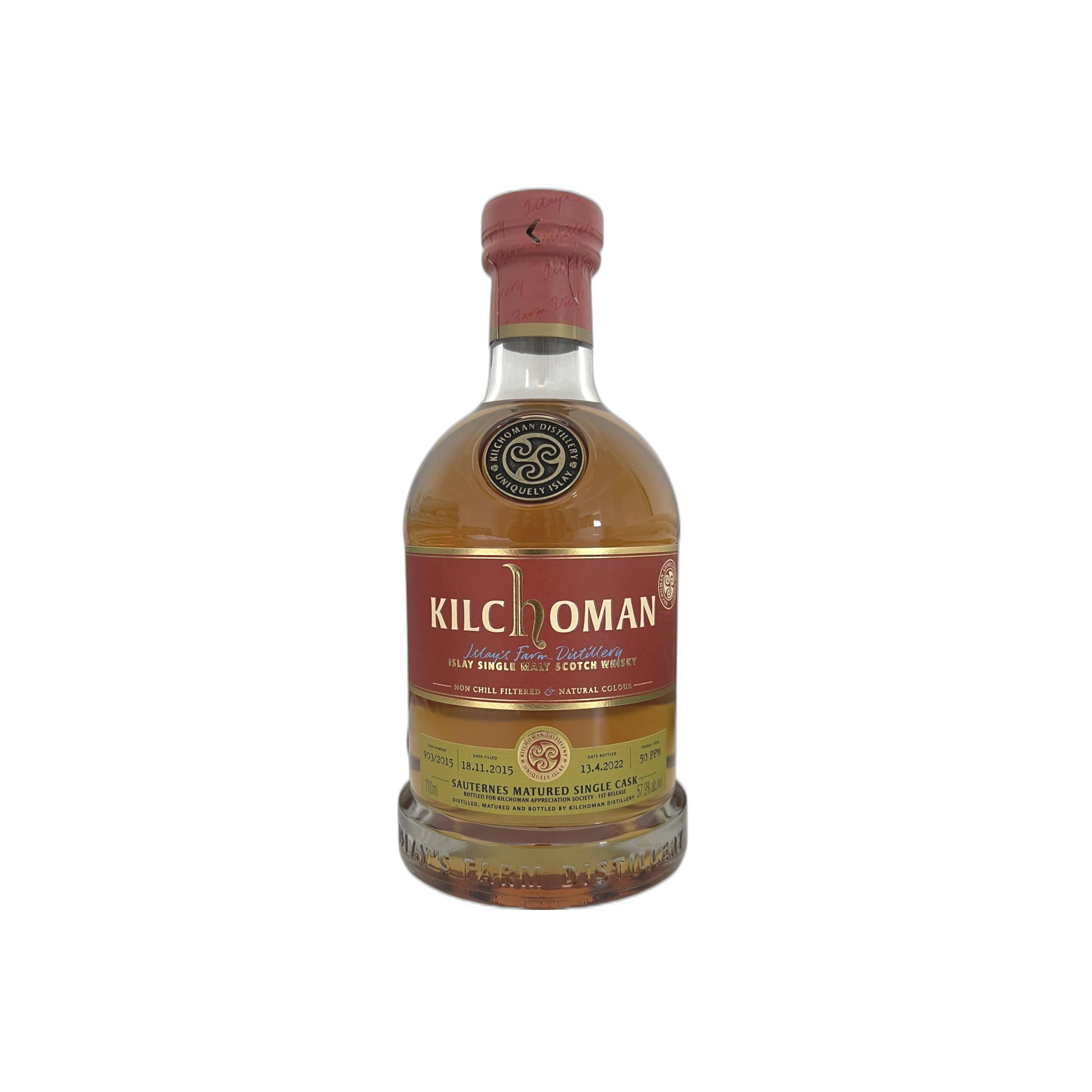 Kilchoman 2015 6 Years Single Malt Whisky