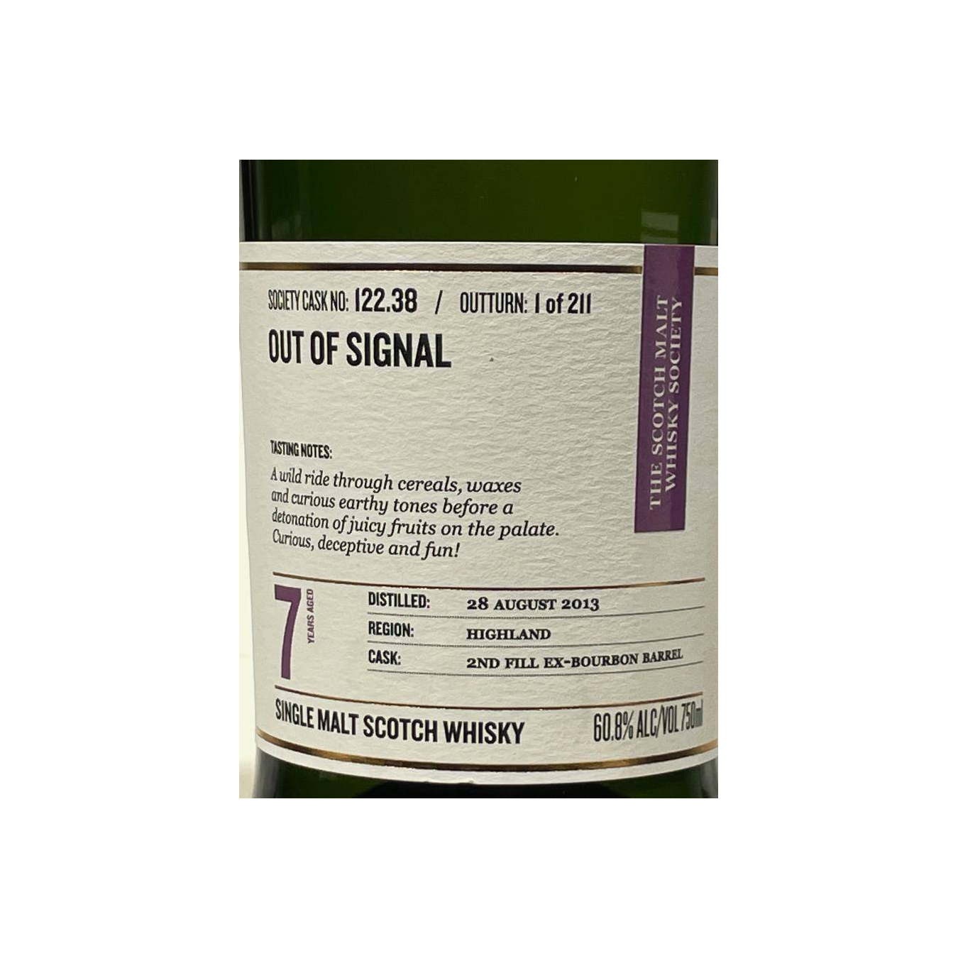 The Scotch Malt Whisky Society 2013 7 Years Single Malt Whisky 2